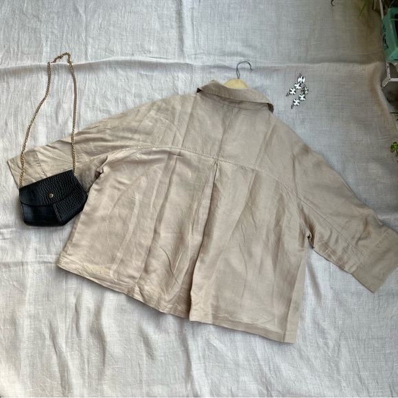 Beige Embellished Shirt - Picture 7 of 8